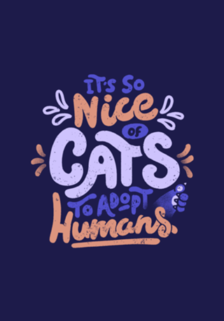It's So Nice Of Cats To Adopt Humans