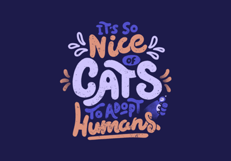It's So Nice Of Cats To Adopt Humans