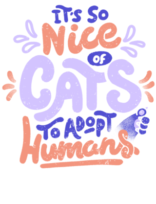 It's So Nice Of Cats To Adopt Humans