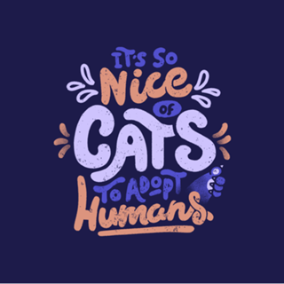 It's So Nice Of Cats To Adopt Humans