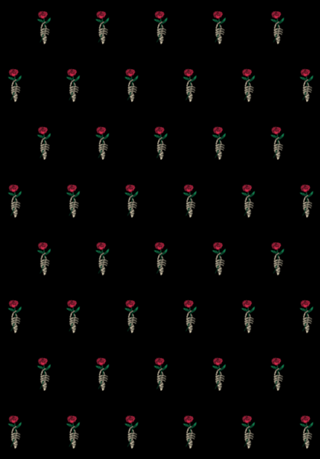 Romantic Rose Skeleton Hand Holding Flower