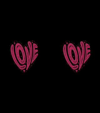Love in a Heart Shape Viva Magenta