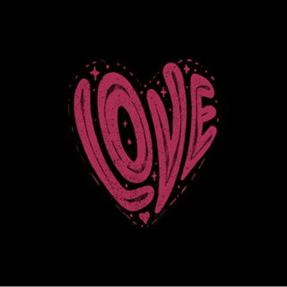 Love in a Heart Shape Viva Magenta