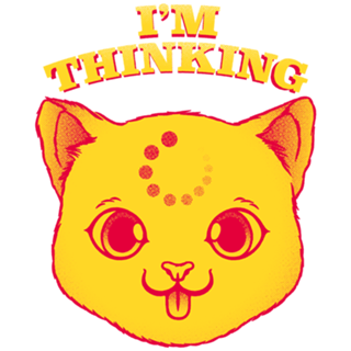 I'm Thinking Funny Cat