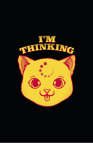 I'm Thinking Funny Cat