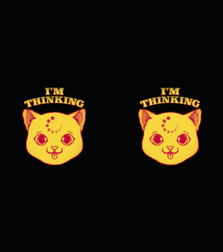 I'm Thinking Funny Cat