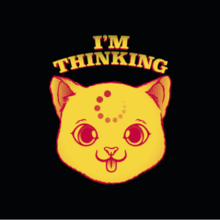 I'm Thinking Funny Cat