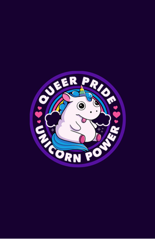 Queer Pride Unicorn Power