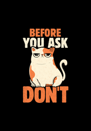 Before You Ask Don't