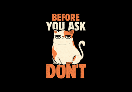 Before You Ask Don't