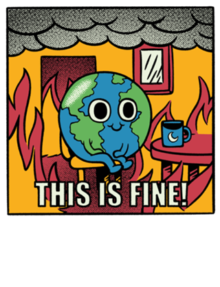 Earth It's Fine Room on Fire