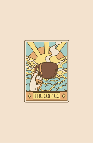 The Coffee Tarot Card