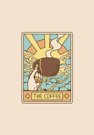 The Coffee Tarot Card
