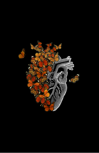 Monarch Butterfly Heart