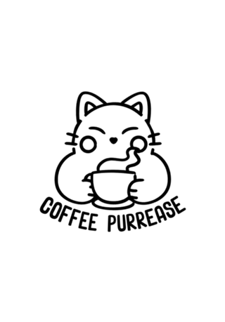 One More Coffee Please Cat