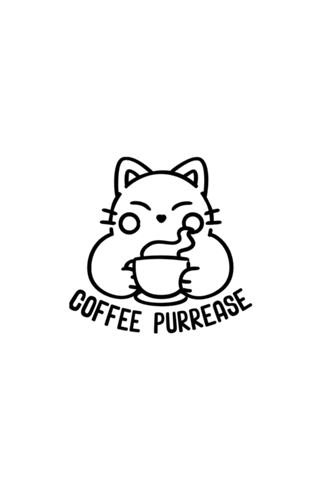 One More Coffee Please Cat