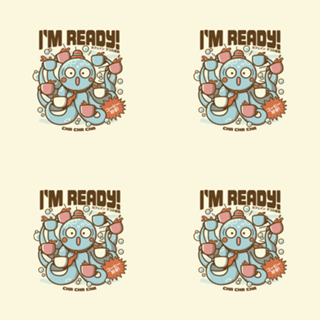 I'm Ready Coffee Octopus