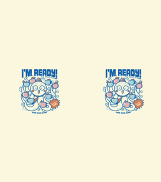 I'm Ready Coffee Octopus Blue
