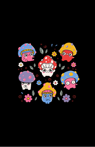 Cute But Psychedelic Mushrooms