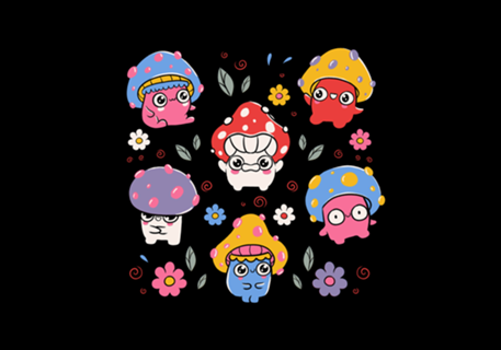 Cute But Psychedelic Mushrooms