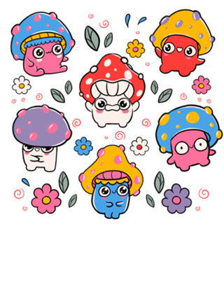 Cute But Psychedelic Mushrooms