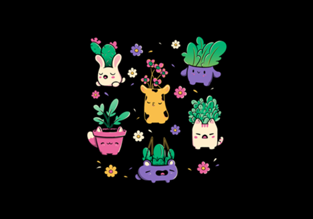 Happy Plants Kawaii
