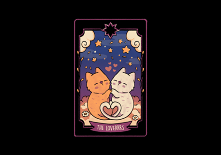 The Lovers Cat Valentines Tarot
