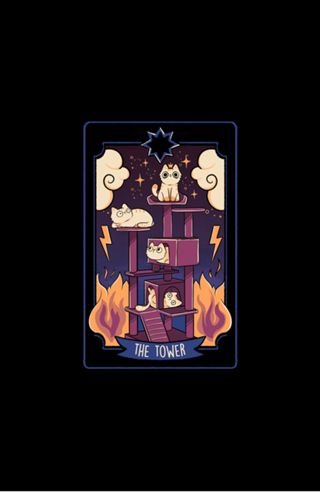The Tower Cat Tarot