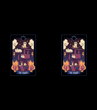 The Tower Cat Tarot