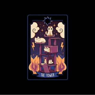The Tower Cat Tarot