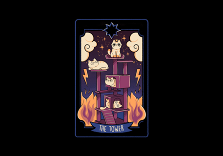 The Tower Cat Tarot