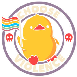 Choose Violence Pride Duck