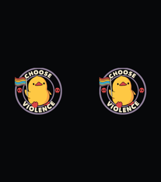 Choose Violence Pride Duck