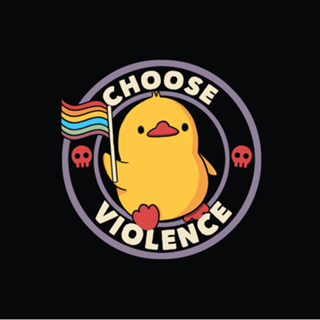 Choose Violence Pride Duck