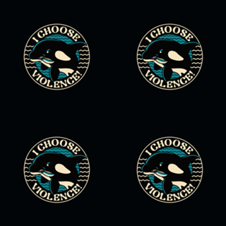 Orca I Choose Violence Seal