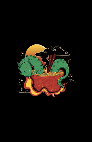 Hot Noodle Kawaii Dragon