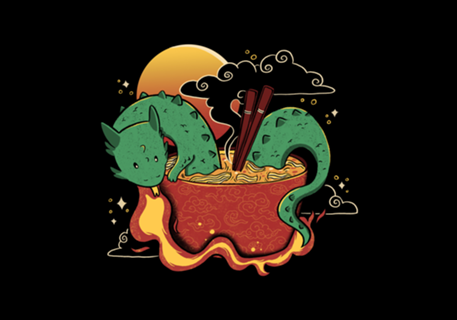 Hot Noodle Kawaii Dragon