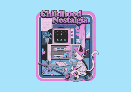 Childhood Nostalgia Blue