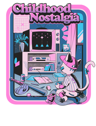 Childhood Nostalgia Blue