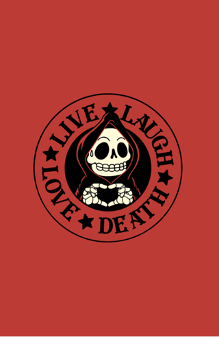 Live Laugh Love Skeleton