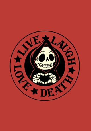 Live Laugh Love Skeleton
