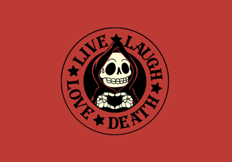 Live Laugh Love Skeleton