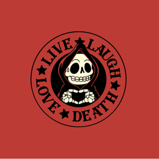 Live Laugh Love Skeleton