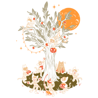 Black Cats Tree