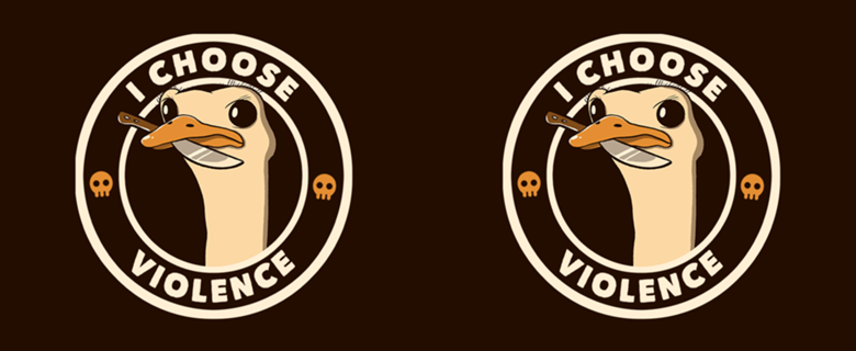 I Choose Violence Funny Emu
