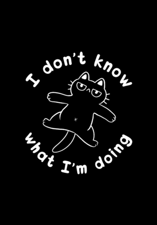 I Don't Know What I'm Doing Cat