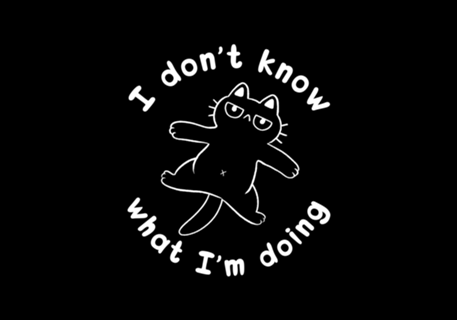 I Don't Know What I'm Doing Cat