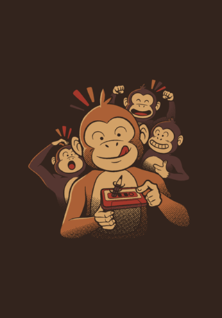 Monkey Business Old Cassette Pencil 80's