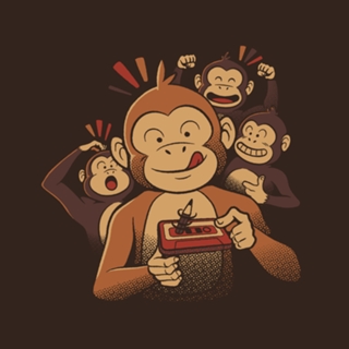 Monkey Business Old Cassette Pencil 80's