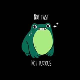Not Fast Not Furious Frog